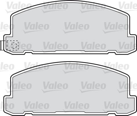 Valeo 598615 - Гальмівні колодки, дискові гальма avtolavka.club