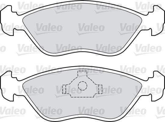 Valeo 598684 - Гальмівні колодки, дискові гальма avtolavka.club