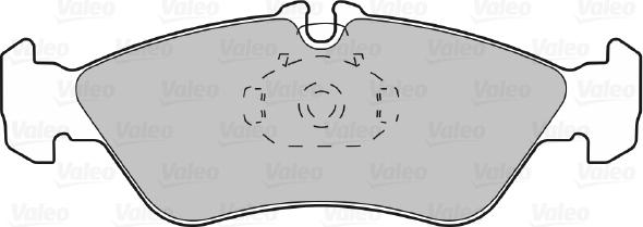 Valeo 598046 - Гальмівні колодки, дискові гальма avtolavka.club
