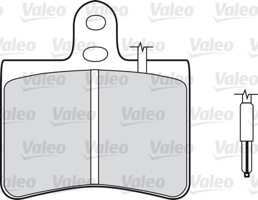 Valeo 598145 - Гальмівні колодки, дискові гальма avtolavka.club