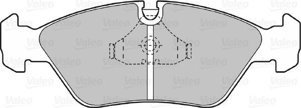 Valeo 598104 - Гальмівні колодки, дискові гальма avtolavka.club