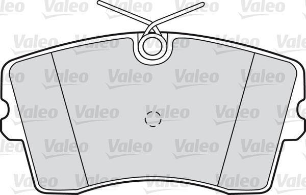 Valeo 598186 - Гальмівні колодки, дискові гальма avtolavka.club