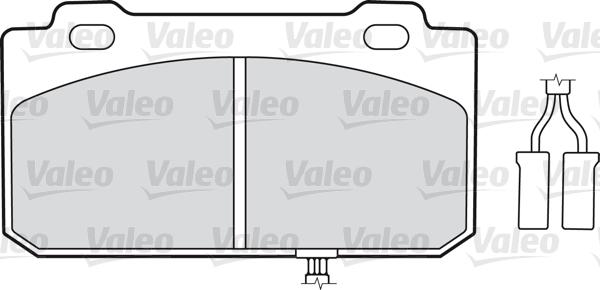 Valeo 598130 - Гальмівні колодки, дискові гальма avtolavka.club