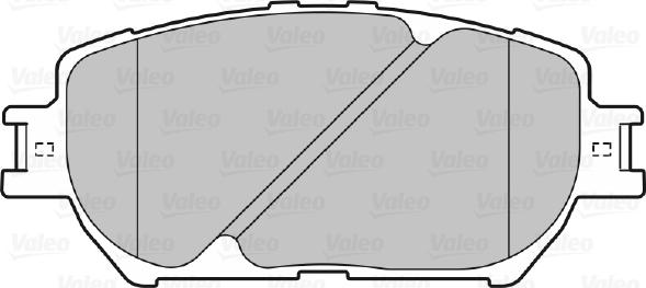 Valeo 598862 - Гальмівні колодки, дискові гальма avtolavka.club