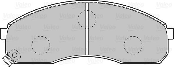 Valeo 598821 - Гальмівні колодки, дискові гальма avtolavka.club