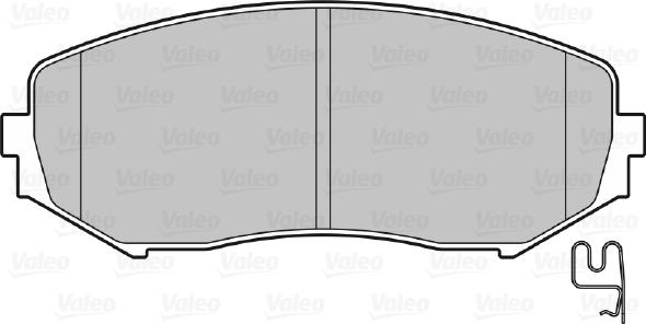 Valeo 598877 - Гальмівні колодки, дискові гальма avtolavka.club