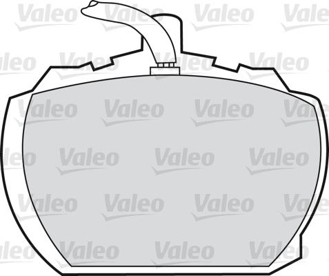 Valeo 598391 - Гальмівні колодки, дискові гальма avtolavka.club