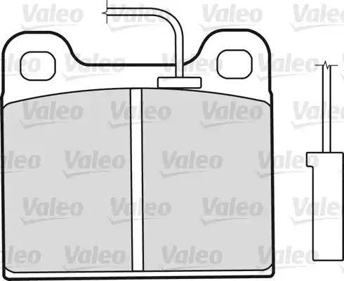 Valeo 598350 - Гальмівні колодки, дискові гальма avtolavka.club