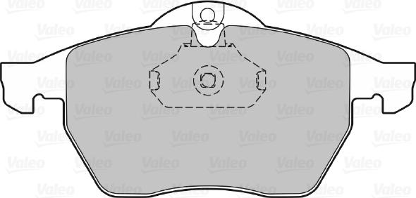 Valeo 598305 - Гальмівні колодки, дискові гальма avtolavka.club