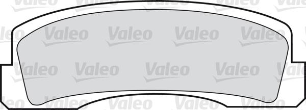 Valeo 598389 - Гальмівні колодки, дискові гальма avtolavka.club
