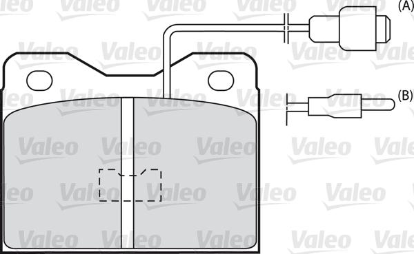 Valeo 598375 - Гальмівні колодки, дискові гальма avtolavka.club