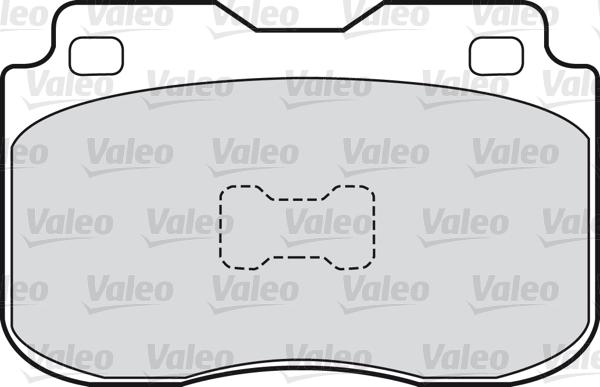 Valeo 598371 - Гальмівні колодки, дискові гальма avtolavka.club