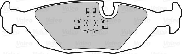 Valeo 598291 - Гальмівні колодки, дискові гальма avtolavka.club