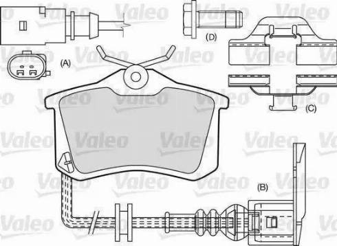 Valeo 540490 - Гальмівні колодки, дискові гальма avtolavka.club