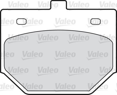 Valeo 598209 - Гальмівні колодки, дискові гальма avtolavka.club