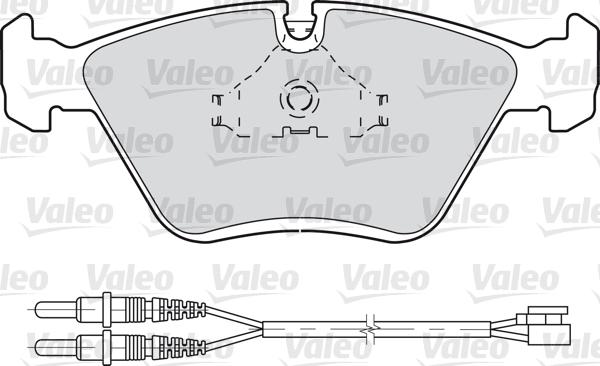 Valeo 598281 - Гальмівні колодки, дискові гальма avtolavka.club