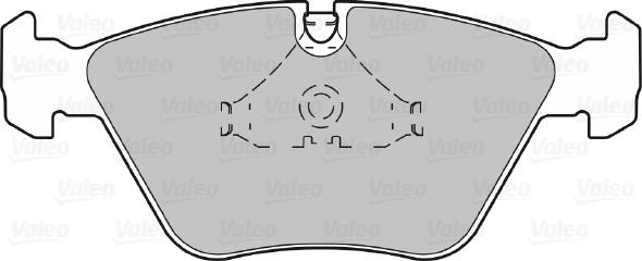 Valeo 598231 - Гальмівні колодки, дискові гальма avtolavka.club