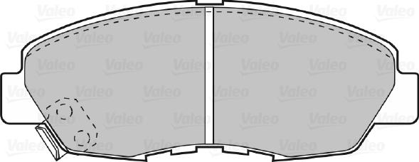 Valeo 598788 - Гальмівні колодки, дискові гальма avtolavka.club