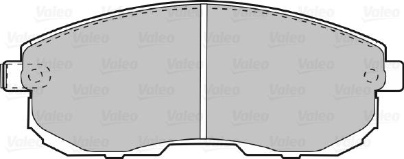 Valeo 598787 - Гальмівні колодки, дискові гальма avtolavka.club