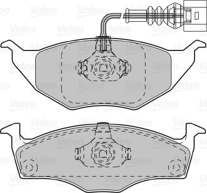 Valeo 598734 - Гальмівні колодки, дискові гальма avtolavka.club