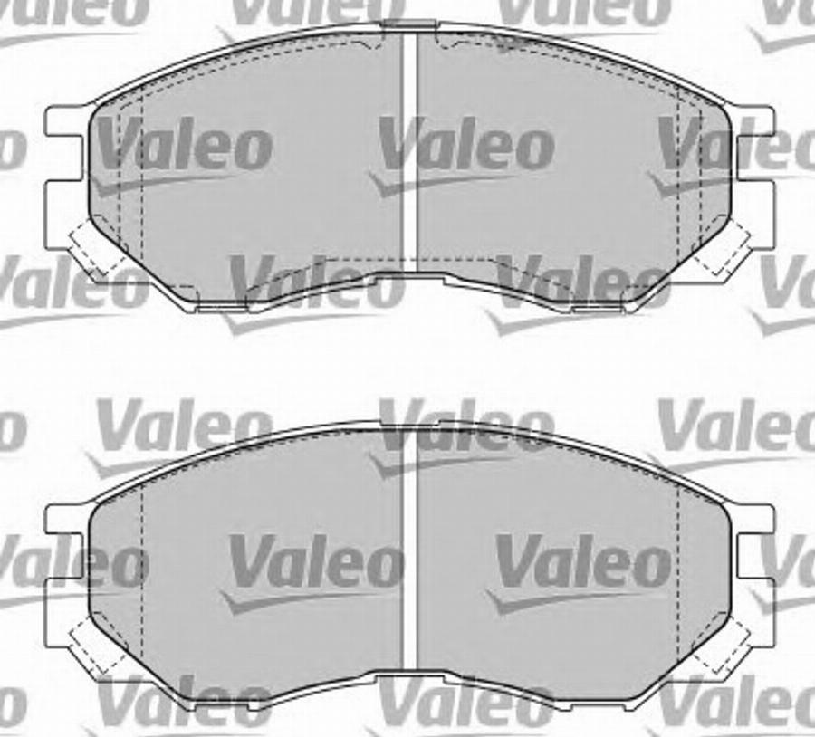 Valeo 597476 - Гальмівні колодки, дискові гальма avtolavka.club