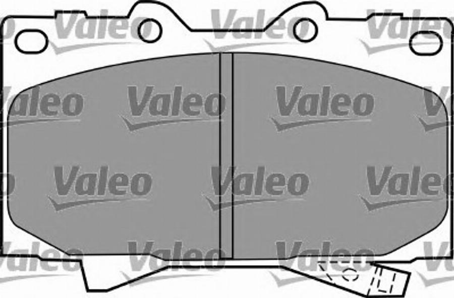 Valeo 597512 - Гальмівні колодки, дискові гальма avtolavka.club