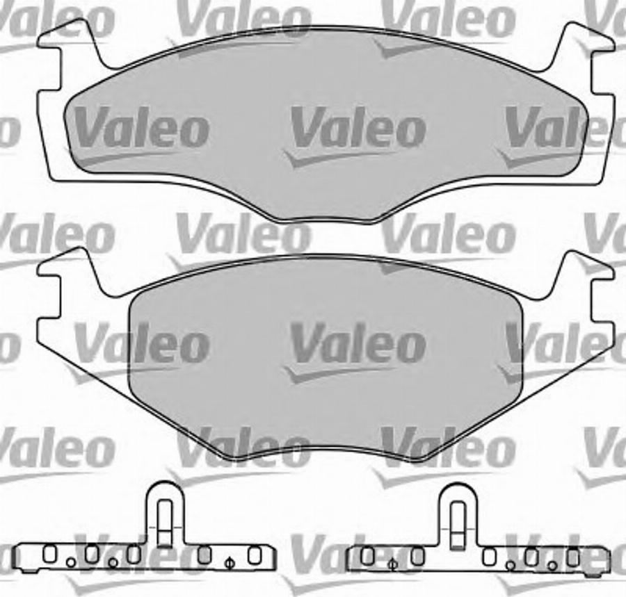 Valeo 597046 - Гальмівні колодки, дискові гальма avtolavka.club