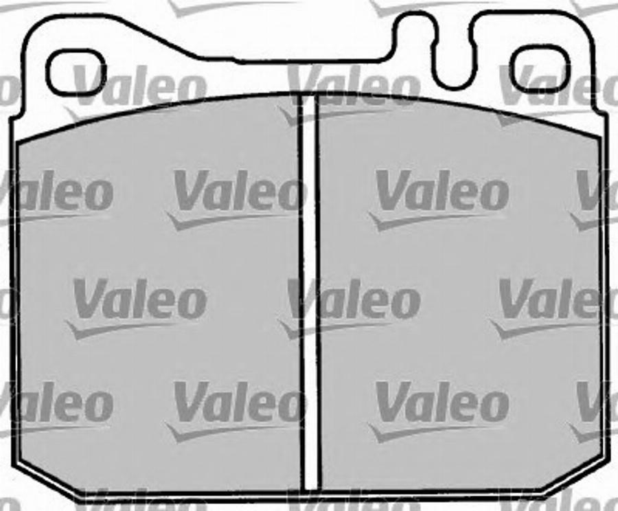 Valeo 597010 - Гальмівні колодки, дискові гальма avtolavka.club