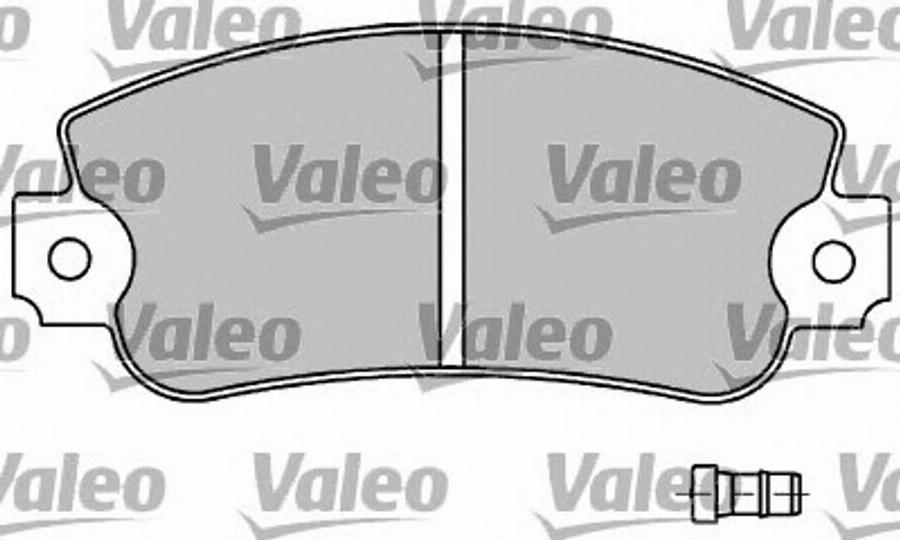 Valeo 597180 - Гальмівні колодки, дискові гальма avtolavka.club