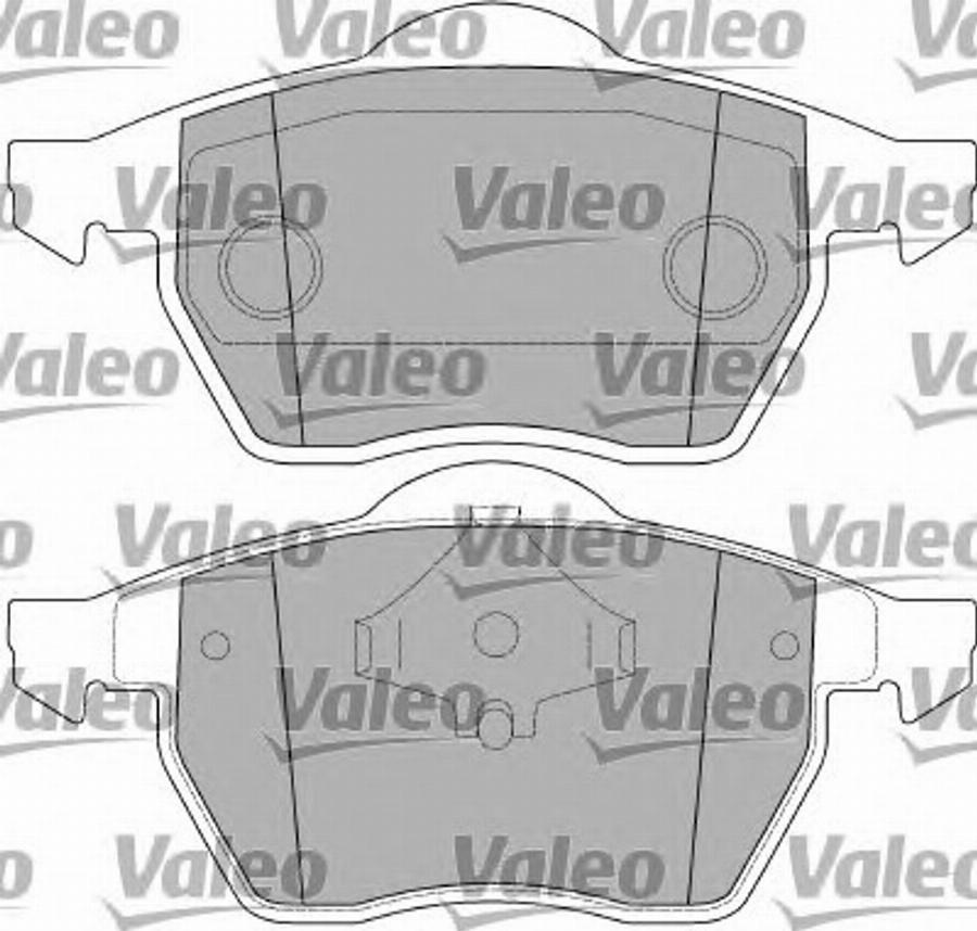 Valeo 597393 - Гальмівні колодки, дискові гальма avtolavka.club