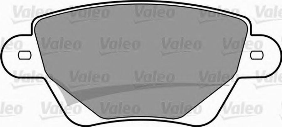 Valeo 597392 - Гальмівні колодки, дискові гальма avtolavka.club