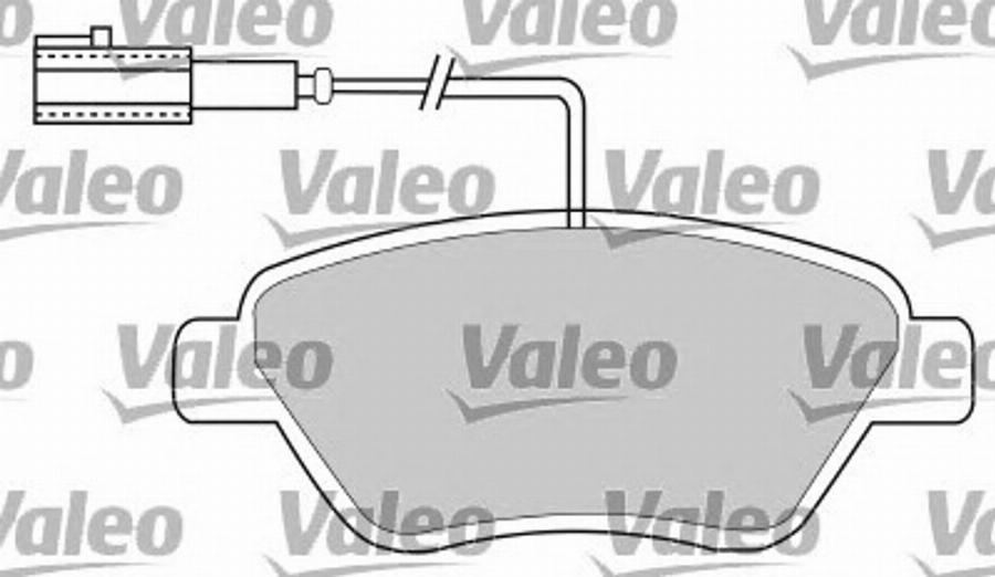 Valeo 597370 - Гальмівні колодки, дискові гальма avtolavka.club