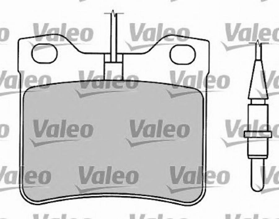 Valeo 597243 - Гальмівні колодки, дискові гальма avtolavka.club