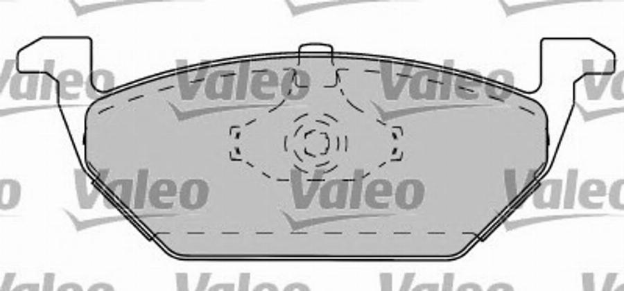 Valeo 597282 - Гальмівні колодки, дискові гальма avtolavka.club