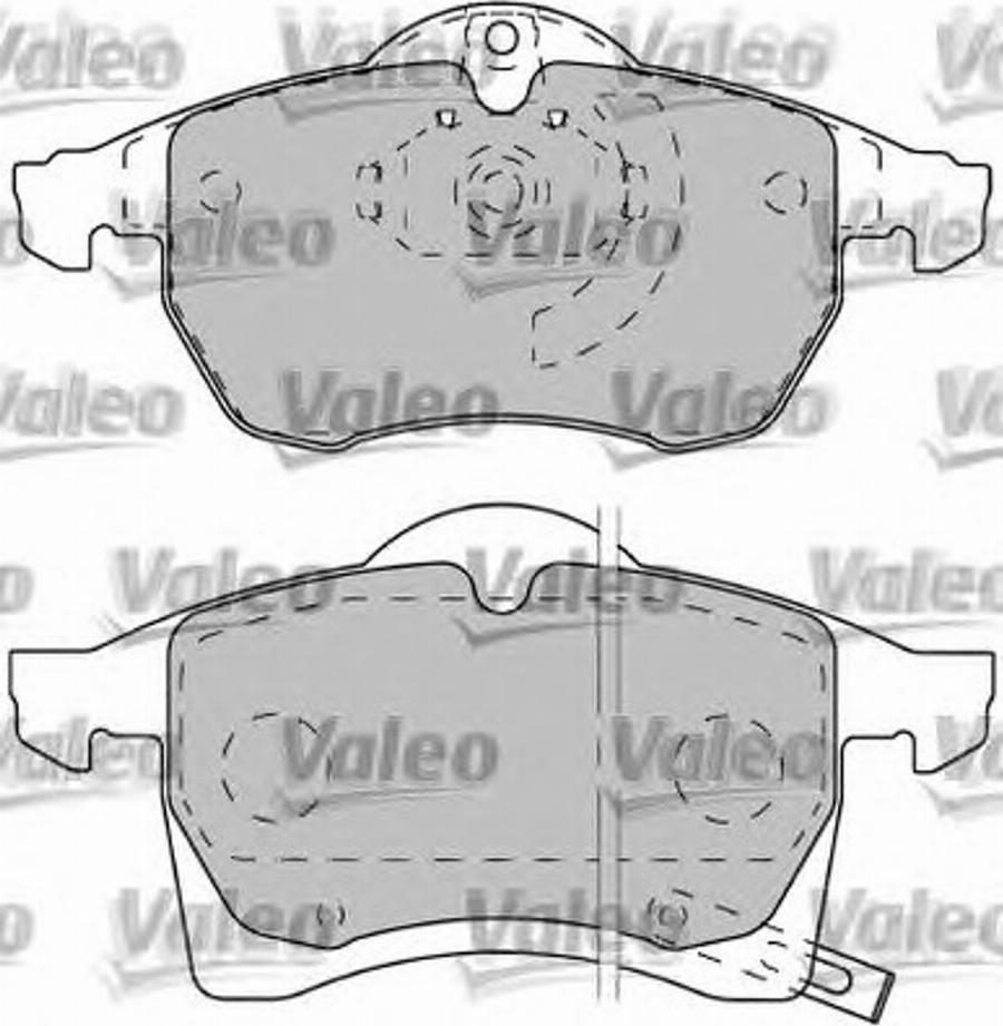 Valeo 540945 - Гальмівні колодки, дискові гальма avtolavka.club