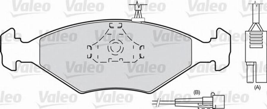 Valeo 540 499 - Гальмівні колодки, дискові гальма avtolavka.club