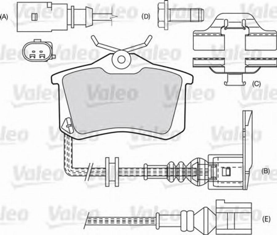 Valeo 540 448 - Гальмівні колодки, дискові гальма avtolavka.club