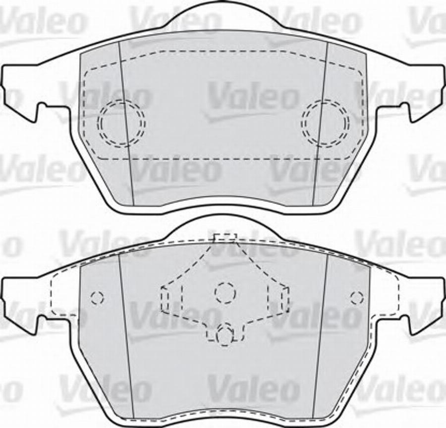 Valeo 540858 - Гальмівні колодки, дискові гальма avtolavka.club