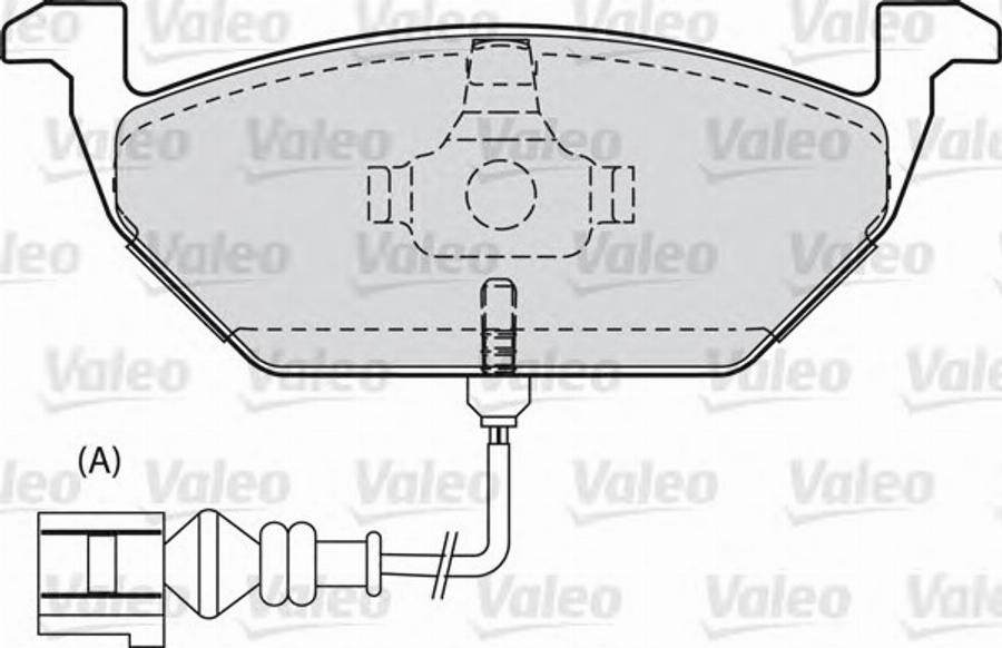 Valeo 540857 - Гальмівні колодки, дискові гальма avtolavka.club