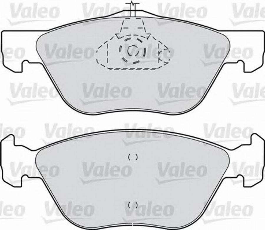 Valeo 540889 - Гальмівні колодки, дискові гальма avtolavka.club