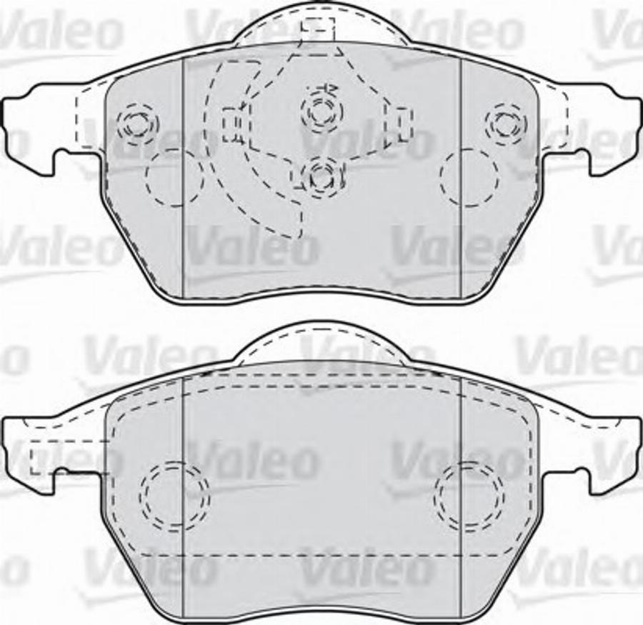 Valeo 540797 - Гальмівні колодки, дискові гальма avtolavka.club