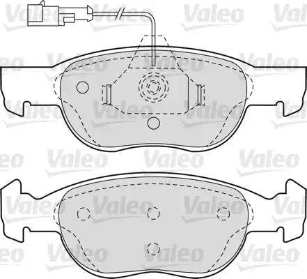 Valeo 540749 - Гальмівні колодки, дискові гальма avtolavka.club