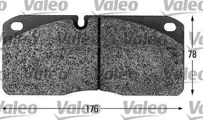 Valeo 541656 - Гальмівні колодки, дискові гальма avtolavka.club