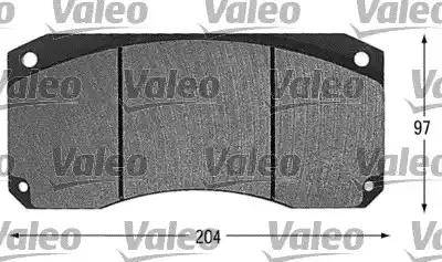 Valeo 541605 - Гальмівні колодки, дискові гальма avtolavka.club