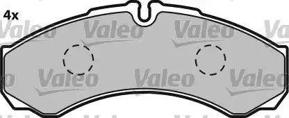 Valeo 541683 - Гальмівні колодки, дискові гальма avtolavka.club