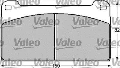 Valeo 541708 - Гальмівні колодки, дискові гальма avtolavka.club