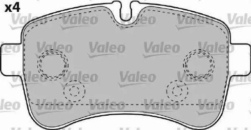 Valeo 541735 - Гальмівні колодки, дискові гальма avtolavka.club