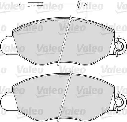 Valeo 541733 - Гальмівні колодки, дискові гальма avtolavka.club