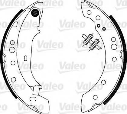 Valeo 554902 - Комплект гальм, барабанний механізм avtolavka.club