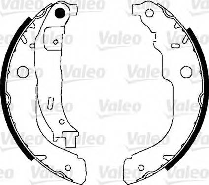 Valeo 554897 - Комплект гальм, барабанний механізм avtolavka.club